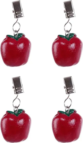 Miniatura 3 de TwoFish Home - Juego de 4 manteles de resina con diseño de flores amarillas para manteles y pesos, clips para manteles (flores de sol amarillas)
