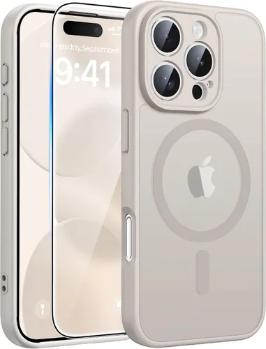 Miniatura 177 de FNTCASE - Funda para iPhone 16 Pro: magnética, mate, translúcida, de grado militar, protectora contra caídas, resistente, fina, duradera y a prueba