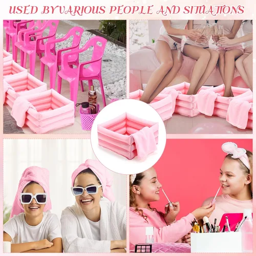 Miniatura 7 de FillTouch Kit de spa de pies de 12.5 x 12.5 x 8.3 pulgadas para niñas y niños, toallas de mano de 12.5 x 12.5 x 8.3 pulgadas, toallas de mano