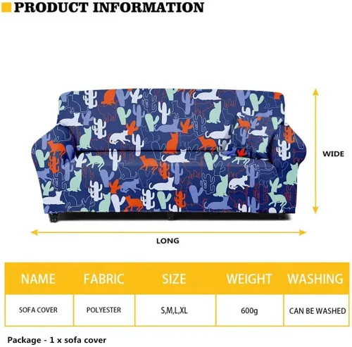Miniatura 3 de GOSTONG Fundas de sofá con estampado de piel de cebra, funda elástica para sofá, protector de muebles, fundas de sofá para sala de estar, decoración