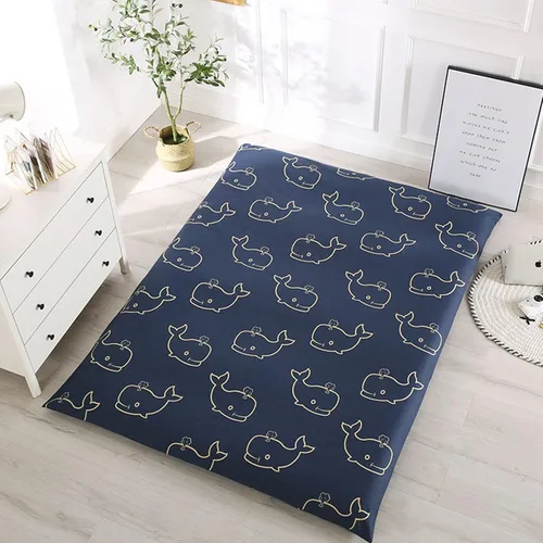 Miniatura 15 de CAMZ Funda de colchón plegable de futón japonés para cama matrimonial, queen, king, individual, tatami, colchoneta de meditación, cubierta antipolvo