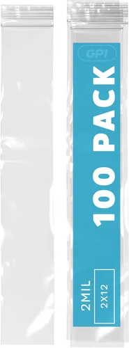 Miniatura 16 de GPI - Bolsas con cremallera de 2 x 6 pulgadas, 1000 unidades, 2 mil, bolsas de plástico transparente con cierre de cremallera, con cierre de cierre