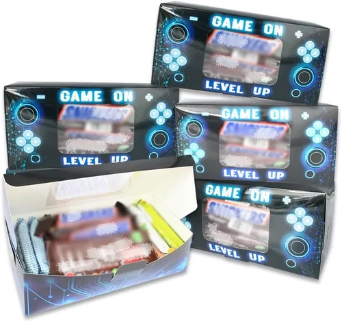 Miniatura 10 de Shescrzionu Cajas de Recuerdos de Fiesta de Videojuegos 12 PCS-Recuerdos Perfectos de Fiesta Gamer, Cajas de Recuerdos de Fiesta con Ventana, color14