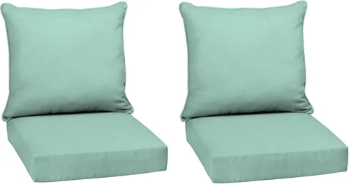 Miniatura 187 de Arden Outdoor Deep Seat Cushion Set, 24 x 24 pulgadas, Cojín para exteriores resistente al clima, a la lluvia y a la decoloración para silla, sofá