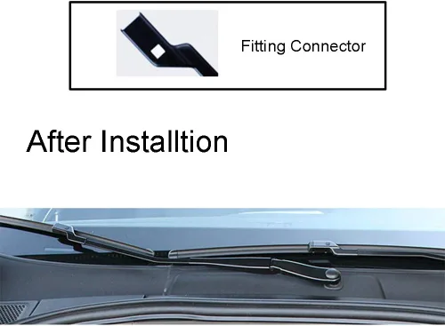 Miniatura 2 de Juego de escobillas de lluvia para parabrisas de 26, 14, 12 pulgadas, limpiaparabrisas delantero y trasero, compatible con Kia Venga MK1 2009-2019