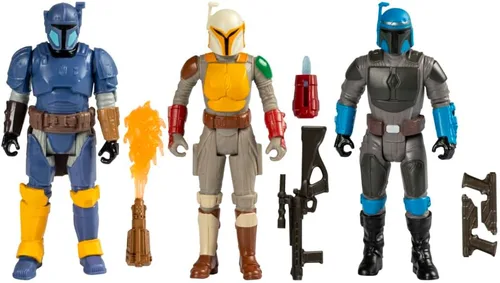 Miniatura 2 de STAR WARS Epic Hero Series Unite The Clans Pack, Paz Vizsla, Mandalorian Warrior, Axe Woves - Figuras de acción de 4 pulgadas, juguetes para niños