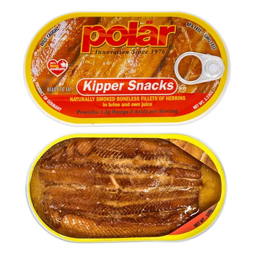 Miniatura 4 de MW Polar Arenque, aperitivos Kipper, 3.53 onzas (paquete de 12), 90% menos de sodio, pescado enlatado listo para comer, buena fuente de vitamina D