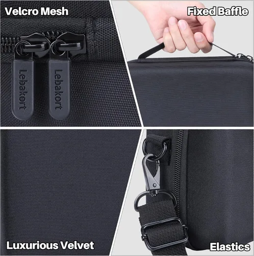 Miniatura 5 de Lebakort Funda de almacenamiento compatible con cámara Canon EOS Rebel T7 / T7i
