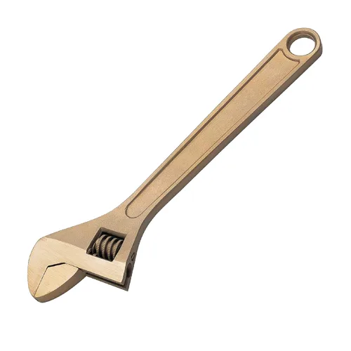 Miniatura 10 de CS Unitec Llave ajustable sin chispas y no magnética Herramienta de bronce de aluminio de 6 pulgadas, certificado TUV y libre de berilio