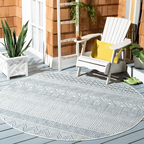 Miniatura 63 de SAFAVIEH Alfombra lavable para exteriores, colección Courtyard de 2.3 x 16 pies, color negro y gris, no desprende pelusa y de fácil limpieza, ideal