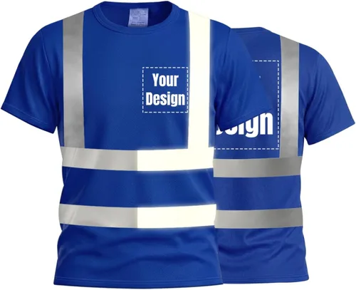 Miniatura 17 de Camisetas reflectantes de seguridad de alta visibilidad personalizan su logotipo
