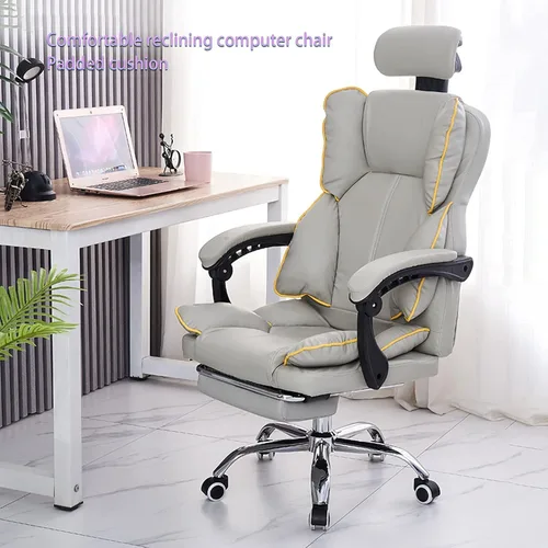 Miniatura 2 de Silla de oficina, silla de escritorio, silla de computadora, silla de computadora rosa, silla de oficina ergonómica, silla de oficina de cuero, Negro