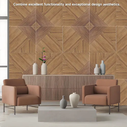 Miniatura 6 de TO-TH Paneles acústicos de pared, paquete de 6 unidades de tamaño total de 72 x 48 pulgadas, paneles acústicos decorativos autoadhesivos para pared
