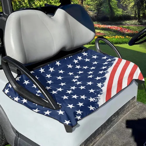 Miniatura 17 de Yewattles Funda de Asiento de Carrito de Golf Portátil Toalla de Asiento Club Car Ajuste Universal Carrito de Golf de 2 Asientos