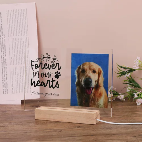 Miniatura 8 de Placa conmemorativa personalizada para fotos para mascotas, placa conmemorativa personalizada para mascotas, regalo de duelo de mascotas, regalo