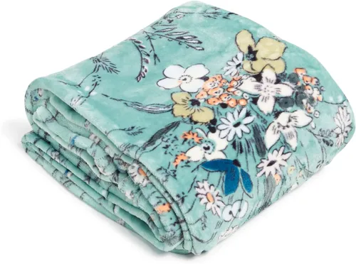 Miniatura 38 de Vera Bradley Manta de felpa de forro polar Botánico Paisley Rosa