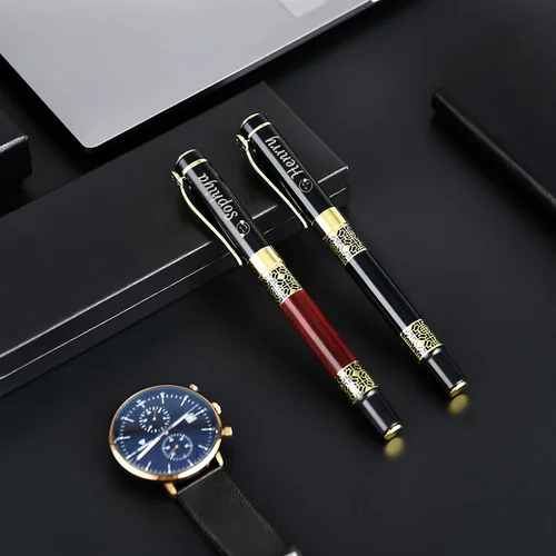 Miniatura 9 de Bnesi Bolígrafo de lujo, juegos de bolígrafos de escritura personalizados, bonitos bolígrafos para hombres y mujeres, regalo profesional, ejecutivo
