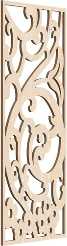 Miniatura 136 de Bridgewater - Paneles de pared decorativos de madera con calado, 9 3/8 pulgadas de ancho x 24 3/8 pulgadas de alto x 1/4 de alto, nogal