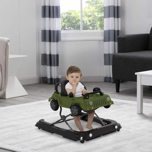 Miniatura 6 de Jeep Classic Wrangler 3 en 1 Crece Conmigo Andador de Actividades - Cuenta con música, luces, bandeja de juego extraíble, modo andador de empuje, se
