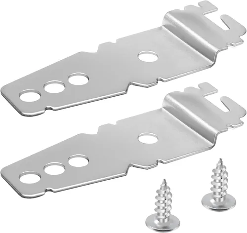Paquete de 2 soportes de montaje para lavavajillas con tornillos, soporte para lavavajillas debajo del mostrador apto para lavavajillas Kenmore