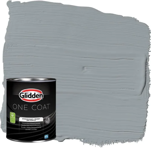 Miniatura 102 de Glidden Pintura Interior + Imprimación: Gris/Plata Antigua, Una Capa, Satinado, 1 Galón