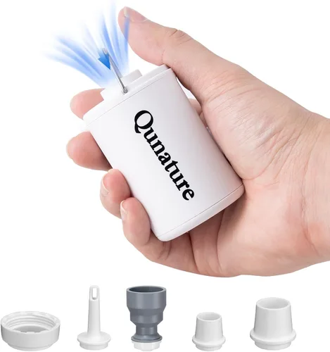 Bomba de aire portátil para inflables, mini bomba eléctrica recargable de 4KPa, infla rápidamente para flotadores de piscina, anillos de natación,