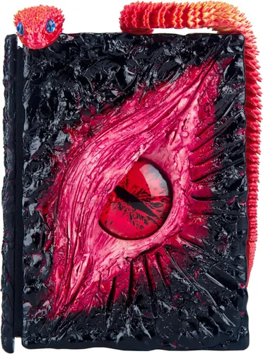 Miniatura 13 de Diario hecho a mano con relieve de monstruo de ojo grande, cuaderno de grabado de resina, papel en blanco, bloc de notas de viaje de tapa dura