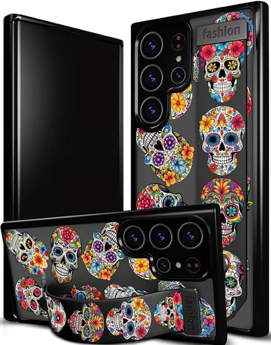 Miniatura 9 de Compatible para Samsung Galaxy S23 Funda Bonita con Correa Soporte Dedo Kickstand, Fundas de Silicona Geniales de Diseñador Funda Cover - Mariposa