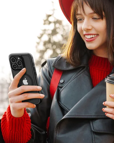 Miniatura 7 de Mobnano Funda para iPhone 13 Pro, compatible con MagSafe, funda transparente con anillo magnético, diseño multicolor protector a prueba de golpes