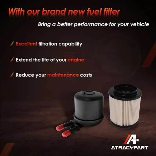 Miniatura 6 de Separador de agua con filtro de combustible diésel de 6.7 Power-stroke │Reemplazo para motores diésel Ford F250 F350 F450 F550 Super Duty V8