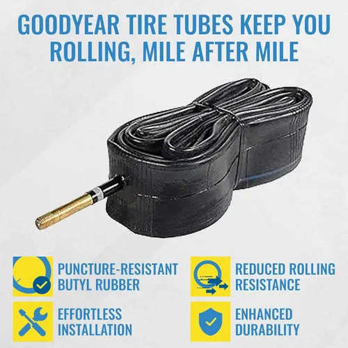 Miniatura 2 de Tubo de Bicicleta Goodyear con Goma de Butilo - Tubos de Bicicleta Confiables para Ciclismo Premium