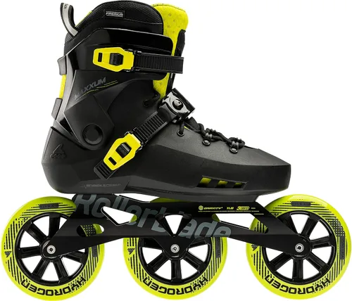 Miniatura 2 de Rollerblade Maxxum 125 - Patines en línea unisex para adultos, color negro y lima, patines en línea de rendimiento