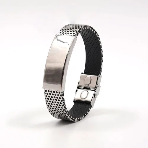 Miniatura 2 de Pulsera de acero inoxidable con texto en inglés "To My Son In Law Father - I Didn't Give You The Gifts Of Life" - Regalos inspiradores de graduación