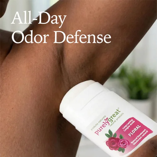 Miniatura 5 de Purelygreat Desodorante natural en barra para mujeres y hombres con aroma floral Esencial de higiene apta para viajes Desodorante limpio sin