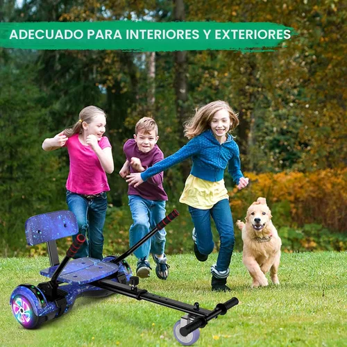 Miniatura 6 de CBD Patinete con luces LED Corlorful, ruedas de 6.5 pulgadas, scooter doble de 300 W para niños, niñas, niños y adultos, todas las edades A04-Azul