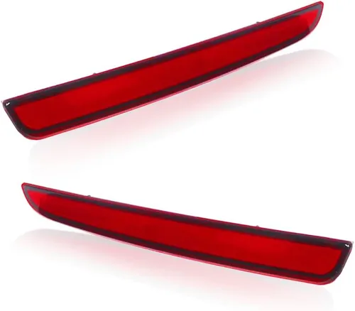 Miniatura 2 de Lente roja completa LED parachoques reflector trasera niebla luces para 2016 2017 2018 2019 Ford Explorer