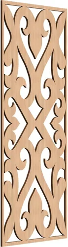 Miniatura 109 de Keene Paneles de pared decorativos de madera con calado, 9 3/8 pulgadas de ancho x 24 3/8 pulgadas de alto x 1/4 de alto, roble rojo rojo (Red Oak)
