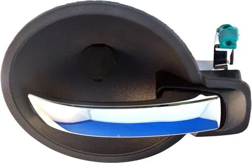PT Auto Warehouse CH-2330MG-FR - Manija interior interior de la puerta, carcasa gris con palanca cromada - lado del pasajero