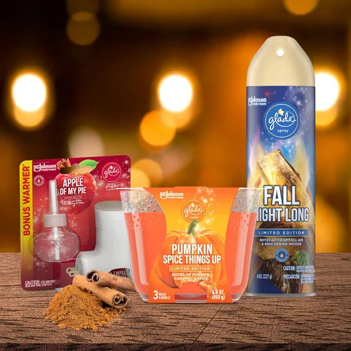 Miniatura 9 de Glade Ambientador, espray de habitación, especias de calabaza, 8 onzas
