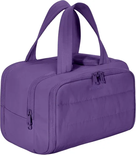 Miniatura 13 de BAGSMART Bolsa de Aseo de Viaje, Bolsa de Aseo Resistente para Mujeres, Bolsas de Aseo Ampliamente Abiertas y Esponjosas para Viajar, Organizador