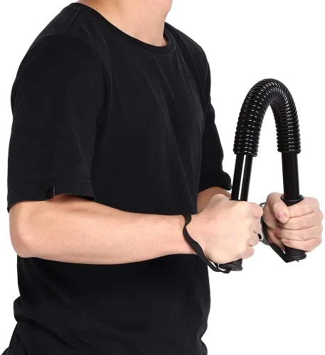 Miniatura 7 de ZJchao Ejercitador de potencia de brazo, barra de potencia de resorte, antebrazo, fuerza muscular, entrenamiento de resistencia, kit de gimnasio, 30