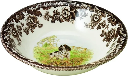 Miniatura 14 de Spode Woodland American Wildlife Ascot - Cuenco para cereales, diseño de bisonte, cuenco de loza fina de 8 pulgadas para cereales, ensaladas