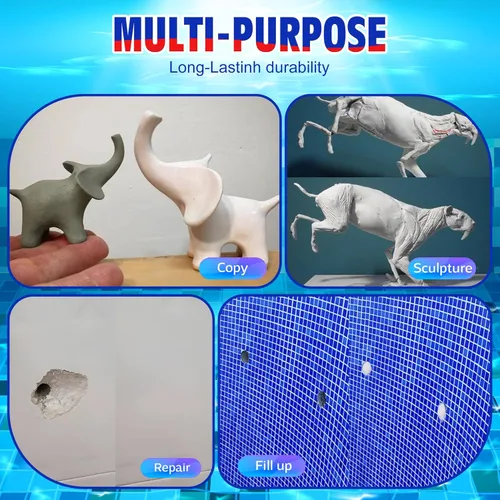 Miniatura 4 de Masilla epoxi – Masilla epoxi AB de 8 onzas para bajo el agua, relleno multiusos de piscina – Reparación rápida de arcilla esculpida arreglar