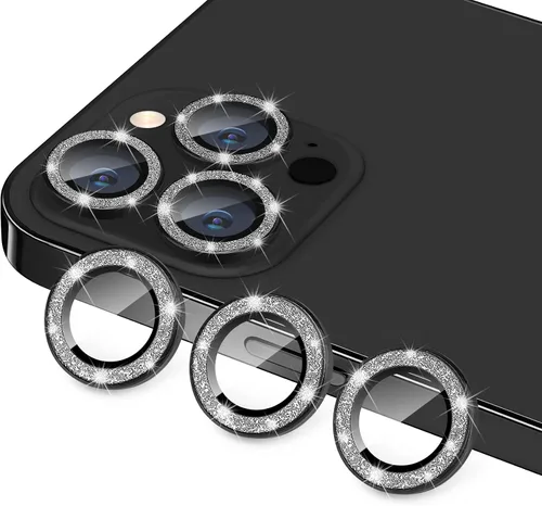 Miniatura 14 de Compatible con iPhone 13 Pro para iPhone 13 Pro Max, protector de lente de cámara antiarañazos, vidrio templado 9H, protector de cámara de metal a