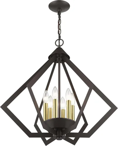 Miniatura 9 de Livex Lighting 40926-01 Lámpara de araña, latón antiguo