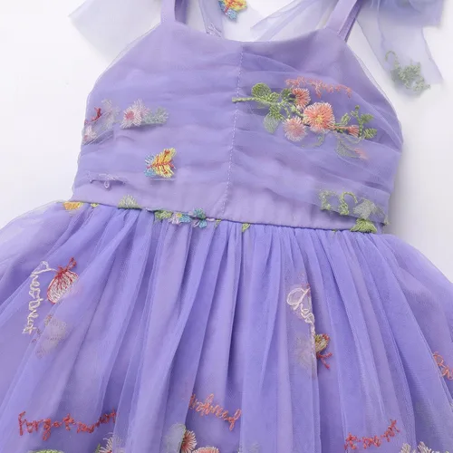 Miniatura 37 de IMEKIS Vestido de princesa de cumpleaños para niña pequeña, confeti brillante, bohemio, arco iris, pastel, sesión de fotos, traje para 1-6T