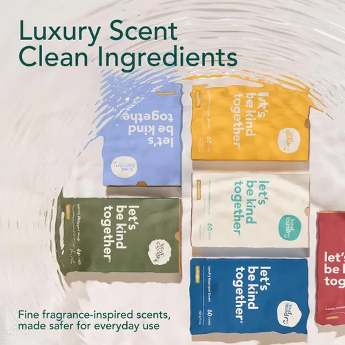 Miniatura 5 de Hojas de detergente KIND LAUNDRY con enzimas que combaten las manchas - Jabón ecológico para lavandería a base de plantas - Detergente