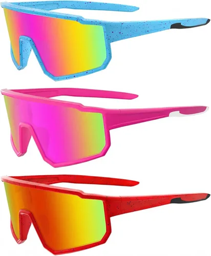 Miniatura 20 de Lentes de sol polarizados de béisbol para niños, TR90, marco ligero, para niños y niñas de 6 a 14 años, softbol y ciclismo