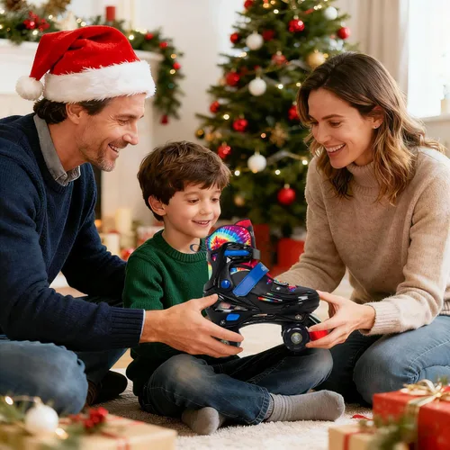 Miniatura 7 de Nattork Patines de Ruedas para Niños y Niñas, Patines Cuádruples de 4 Tallas Ajustables para Niños con Ruedas que se Iluminan - Maravilloso Regalo