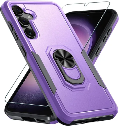 Miniatura 11 de Funda compatible con Samsung Galaxy S22 con protector de pantalla [no para S22+], resistente a prueba de golpes, funda de teléfono de cuerpo Verde